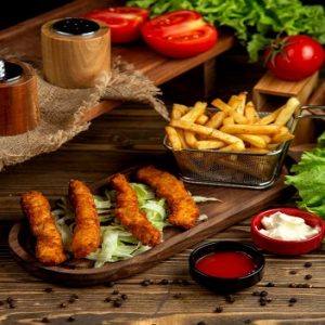Tirinhas de frango